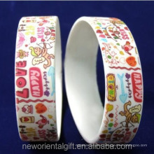 Custom high definition digital printing silicone wrsitbands